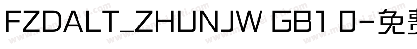 FZDALT_ZHUNJW GB1 0字体转换
